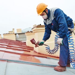 Rénovation de toiture : peinture sur tuiles